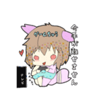 PINK×猫っ子①（個別スタンプ：24）