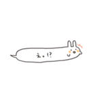 うさぎと猫のゆるいふきだしスタンプ（個別スタンプ：3）