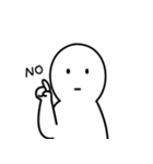 '_' 顔がない身振りで言います（個別スタンプ：2）