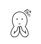 '_' 顔がない身振りで言います（個別スタンプ：9）