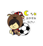鹿好きサポーターのサッカー応援スタンプ（個別スタンプ：4）