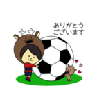 鹿好きサポーターのサッカー応援スタンプ（個別スタンプ：9）