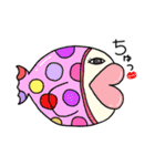 まんまるべあ〜でぶっちょ魚を添えて〜（個別スタンプ：9）