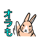 もふもふうさぎすき 男子用（個別スタンプ：9）