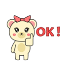 くまのカナちゃんスタンプ（個別スタンプ：3）