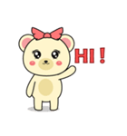 くまのカナちゃんスタンプ（個別スタンプ：4）