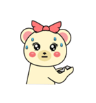 くまのカナちゃんスタンプ（個別スタンプ：14）