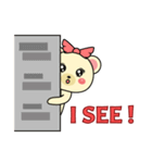 くまのカナちゃんスタンプ（個別スタンプ：15）