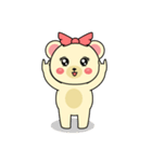くまのカナちゃんスタンプ（個別スタンプ：16）