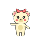 くまのカナちゃんスタンプ（個別スタンプ：24）