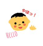 Baby ＆ animal ちょっぴりだじゃれスタンプ（個別スタンプ：1）
