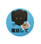 黒ラブ犬「ちゃま」4（個別スタンプ：2）