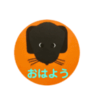 黒ラブ犬「ちゃま」4（個別スタンプ：11）