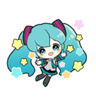 初音ミクの毎日使えるスタンプ（個別スタンプ：3）