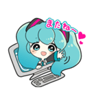 初音ミクの毎日使えるスタンプ（個別スタンプ：40）