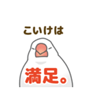 【こいけ専用】文鳥さんスタンプ（個別スタンプ：27）