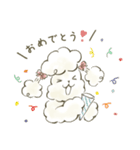 おしゃれプードルバニラ（個別スタンプ：9）