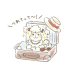 おしゃれプードルバニラ（個別スタンプ：21）