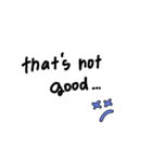 日常英会話【シンプルver.】（個別スタンプ：12）