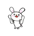 へたうさぎのあいさつスタンプ（個別スタンプ：11）