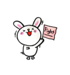 へたうさぎのあいさつスタンプ（個別スタンプ：17）