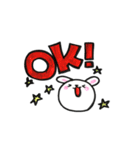 へたうさぎのあいさつスタンプ（個別スタンプ：37）
