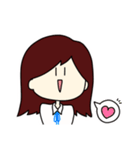 外ハネガール（個別スタンプ：2）