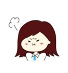 外ハネガール（個別スタンプ：3）