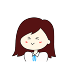 外ハネガール（個別スタンプ：5）