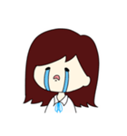 外ハネガール（個別スタンプ：7）