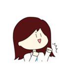 外ハネガール（個別スタンプ：8）