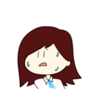 外ハネガール（個別スタンプ：9）