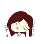 外ハネガール（個別スタンプ：10）