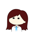外ハネガール（個別スタンプ：13）