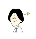 外ハネガール（個別スタンプ：14）