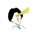 外ハネガール（個別スタンプ：16）