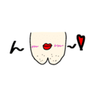 いつもの会話。背景が黒でも使えます。（個別スタンプ：13）
