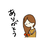 いつもの会話。背景が黒でも使えます。（個別スタンプ：32）