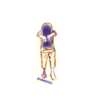 先輩はハロウィンが好き...たぶん（個別スタンプ：1）