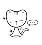 片思い猫 "ヤル "- ver. 日本語（個別スタンプ：18）
