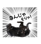 ドラマチック黒ねこ（個別スタンプ：32）