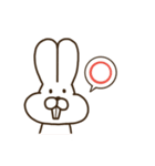 前歯が気になるウサギ（個別スタンプ：1）