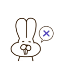 前歯が気になるウサギ（個別スタンプ：2）
