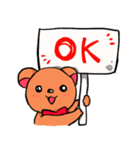 元気なくま（個別スタンプ：8）