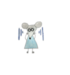 ねずみんの日常手書きver.（個別スタンプ：4）