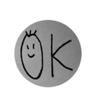一 言 文 字（個別スタンプ：4）