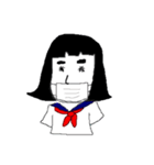 まろ眉JK（個別スタンプ：6）