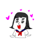 まろ眉JK（個別スタンプ：12）
