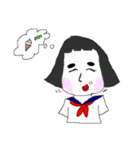 まろ眉JK（個別スタンプ：15）