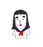 まろ眉JK（個別スタンプ：16）